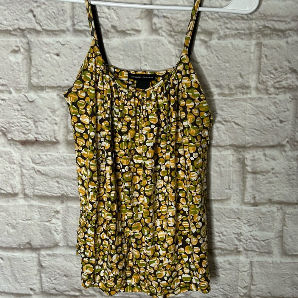 New York & Company Tank Spaghetti Straps Cami With Shelf Bra Women's‎ XS